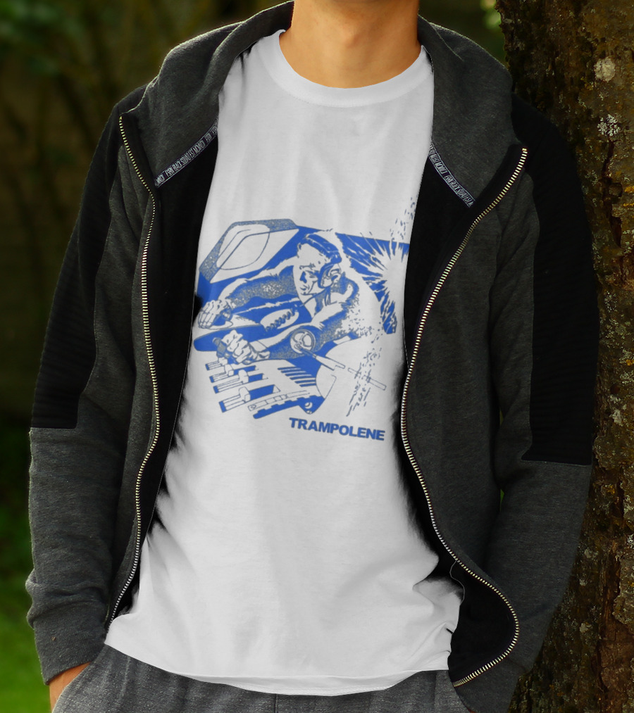 Trampolene DJ Tramps Music Mixing Motorcycle T-Shirt