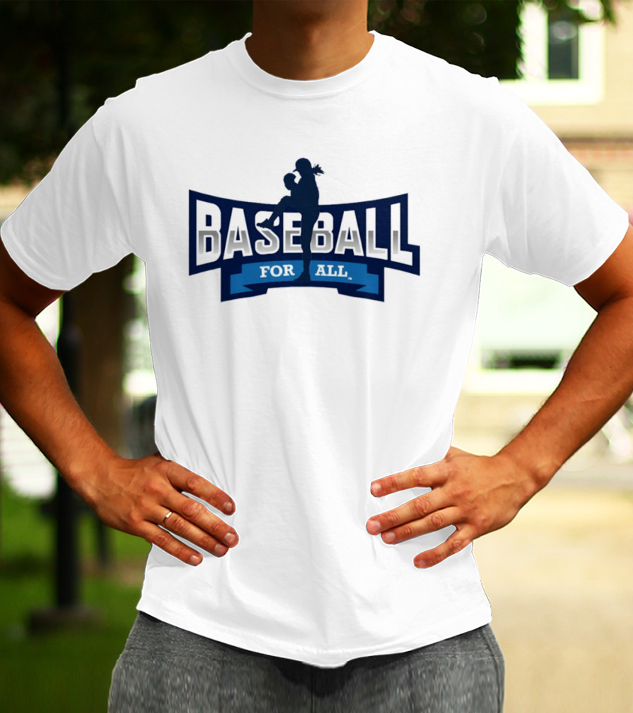 Baseball For All Inclusive Sport Silhouette Pitcher T-Shirt