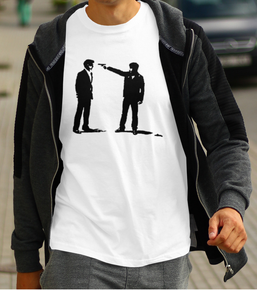 Infernal Affairs Hong Kong Crime Drama Iconic Confrontation Scene T-Shirt