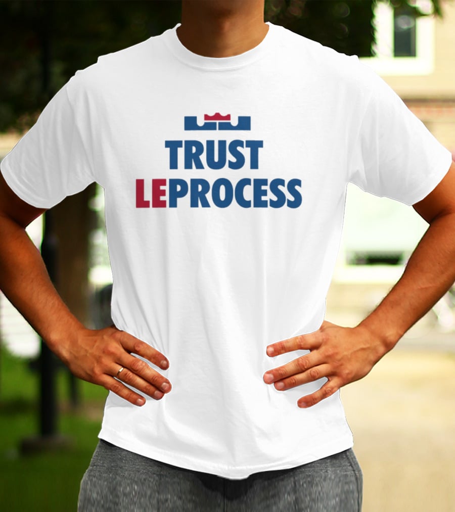 LeBron James Philadelphia 76ers Trust LeProcess Basketball T-Shirt