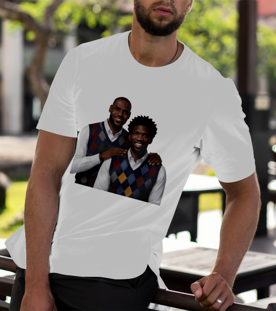 Lebron James Joel Embiid Philadelphia 76ers Step Brothers Crossover NBA Comedy T-Shirt