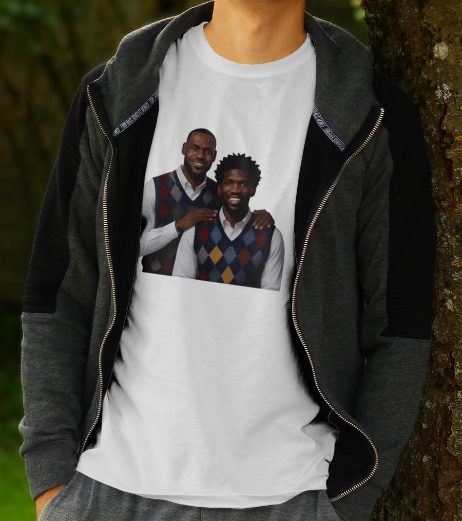 Lebron James Joel Embiid Philadelphia 76ers Step Brothers Crossover NBA Comedy T-Shirt