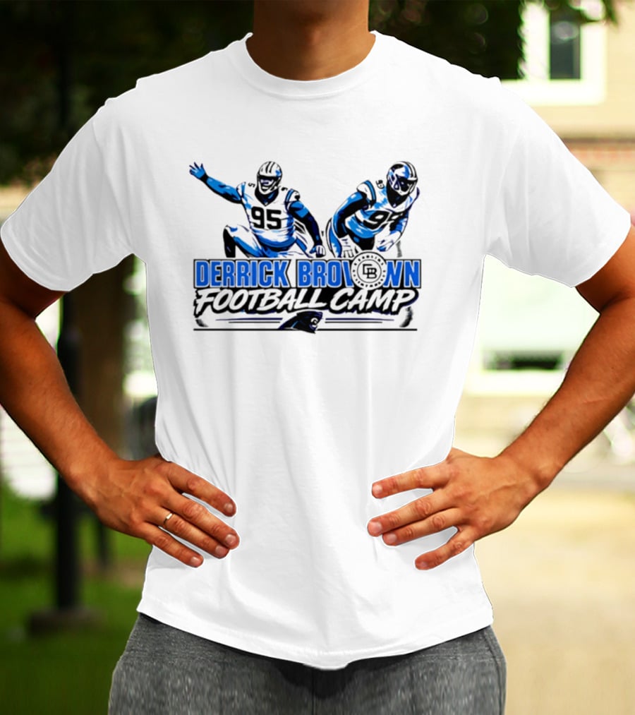 Lee Hunter Derrick Brown Carolina Panthers Football Camp T-Shirt