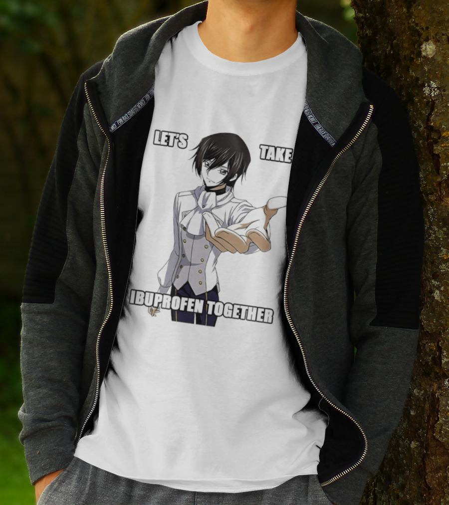 Let's Take Ibuprofen Together Anime T-Shirt