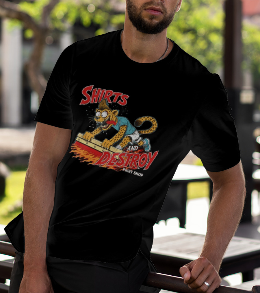 Shirts And Destroy Print Shop Screem Drinting 2 Sided T-Shirt