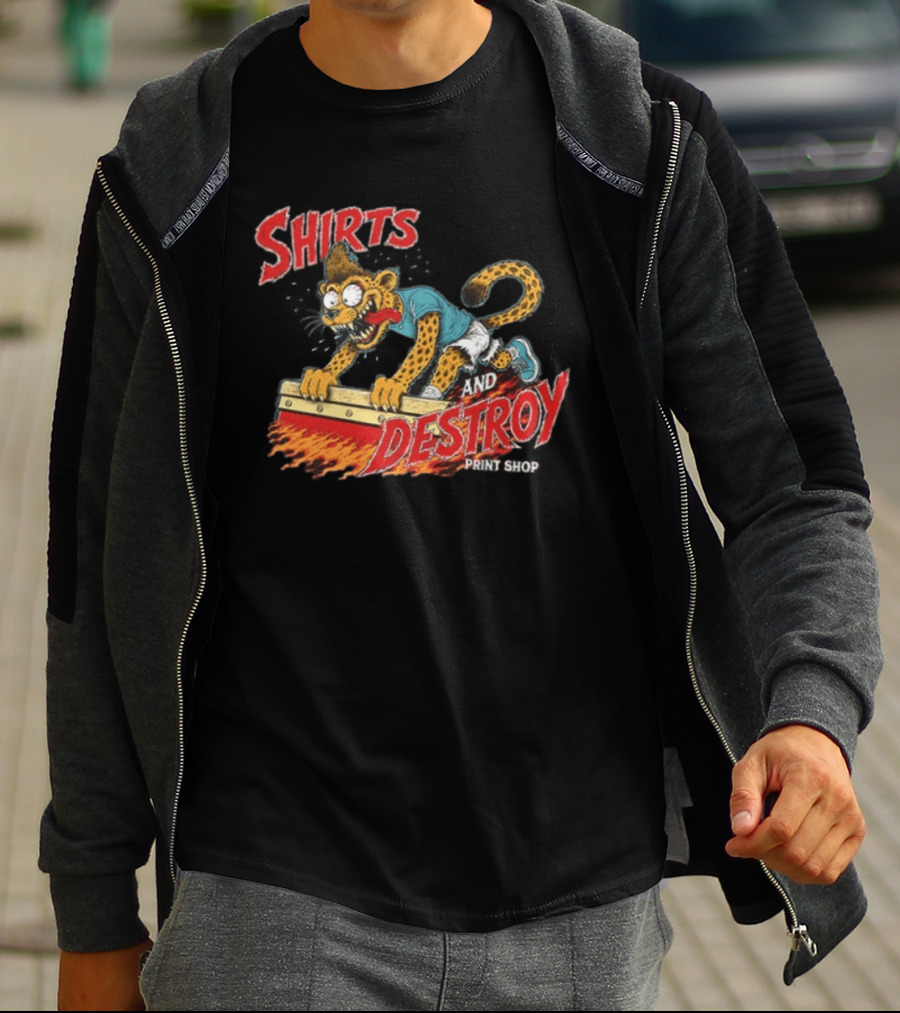 Shirts And Destroy Print Shop Screem Drinting 2 Sided T-Shirt