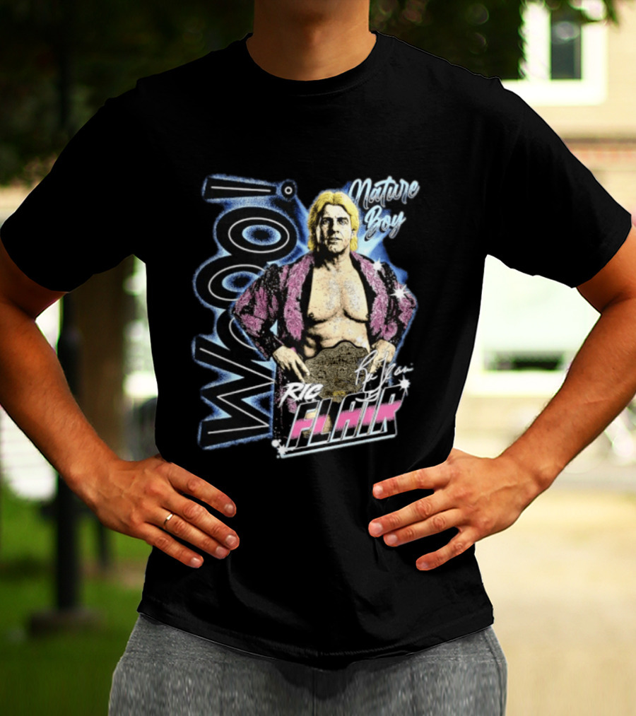 Ric Flair Nature Boy Wooo Wrestling Flair WWE T-Shirt