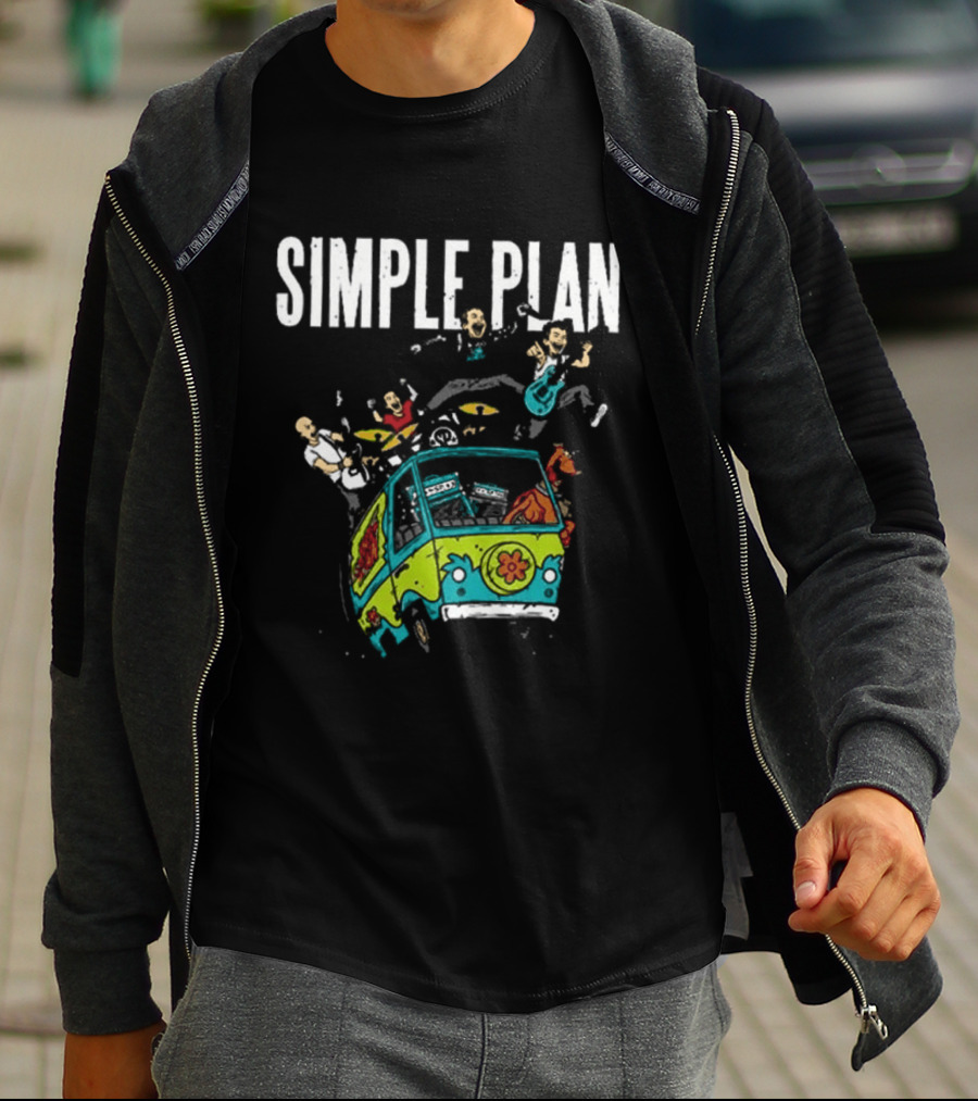 Simple Plan Bigger Than You Think Tour 2026 The Sequel Scooby Doo Mystery Machine Dates T-Shirt