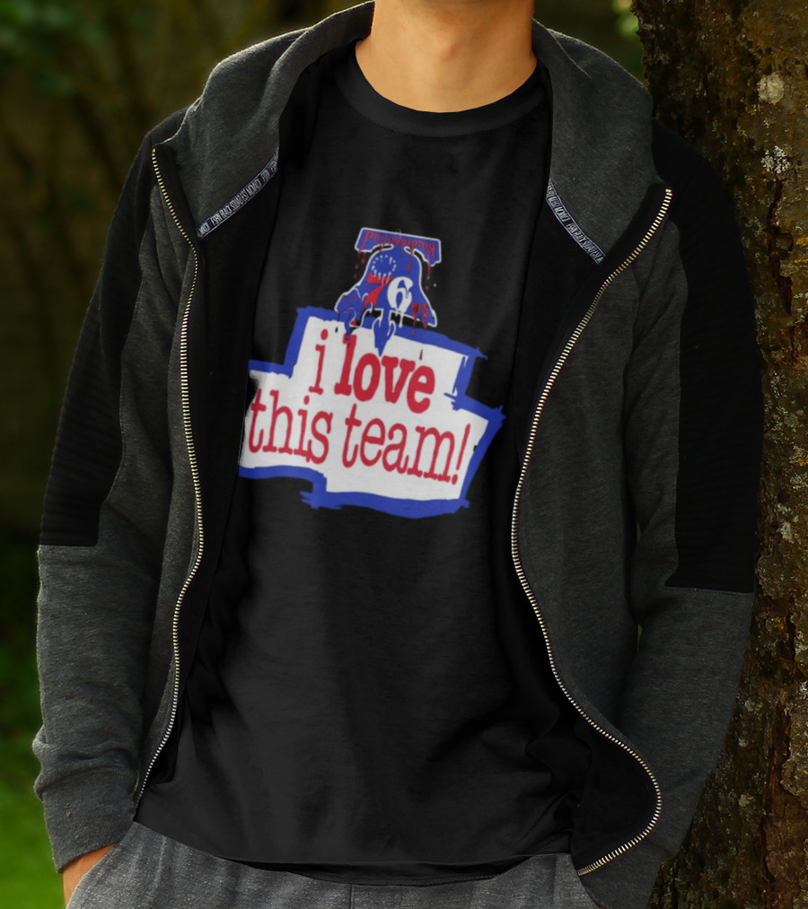 I Love This Team Philadelphia 76ers Basketball 23 LeBron James T-Shirt