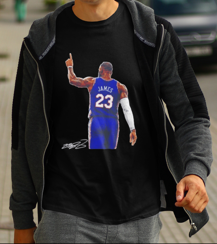 LeBron James 23 Philadelphia 76ers Jersey Iconic Basketball T-Shirt