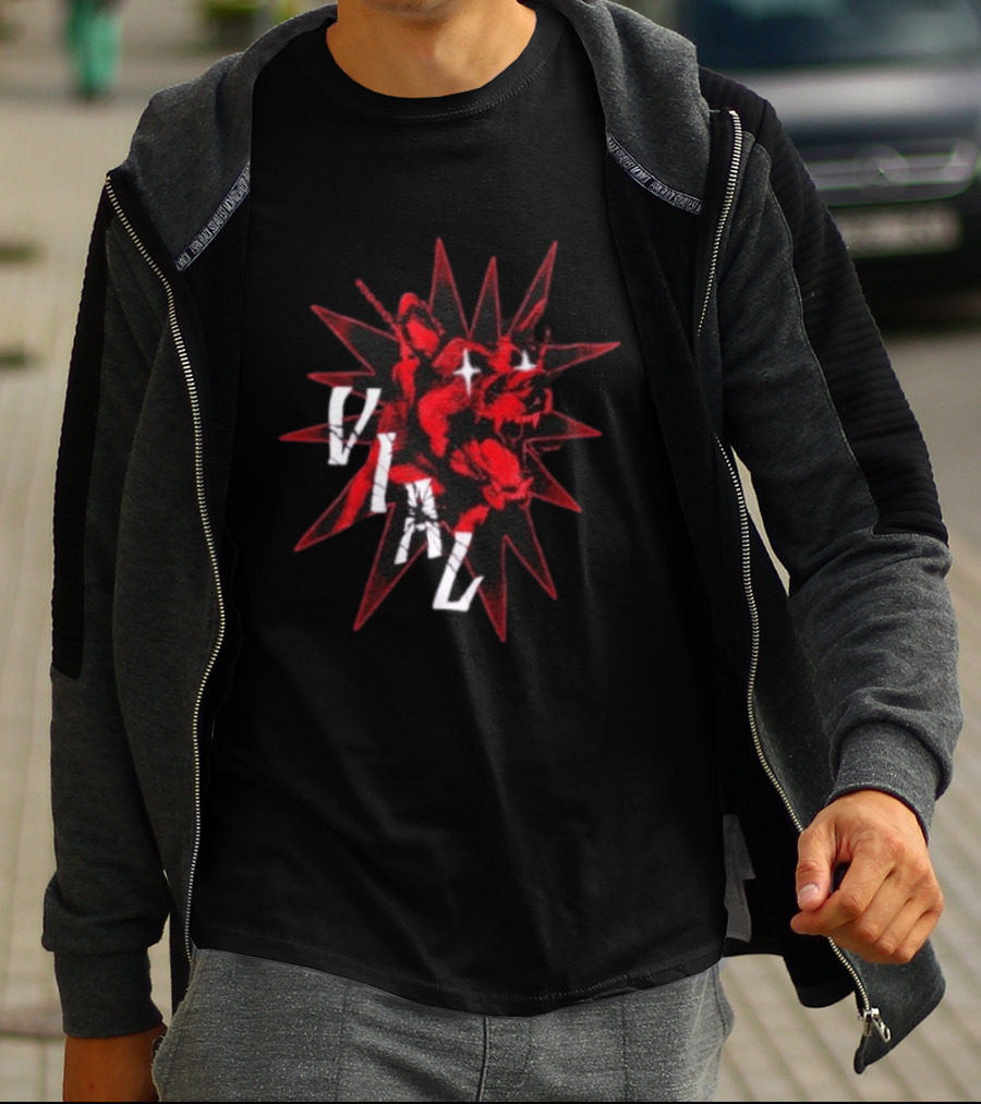 Vial Doberman Dog Edgy Streetwear Fashion T-Shirt