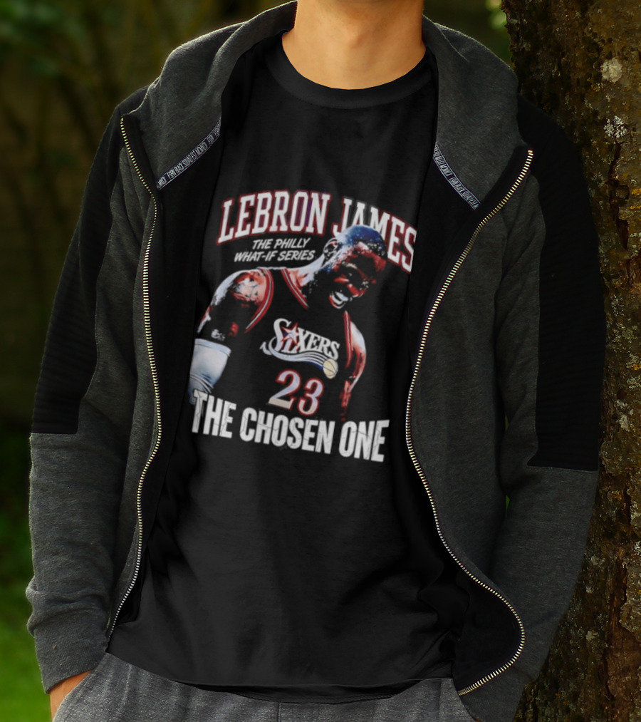 LeBron James Philly What If Series The Chosen One 23 Sixers T-Shirt
