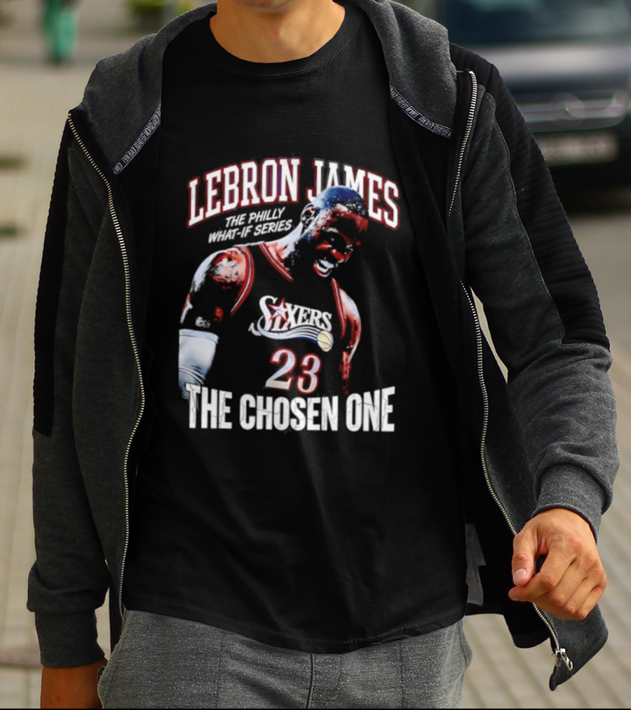 LeBron James Philly What If Series The Chosen One 23 Sixers T-Shirt