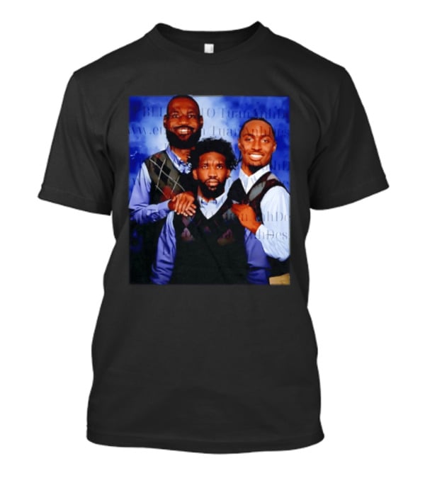 LeBron James Tyrese Maxey Joel Embiid Step Brothers Philadelphia Basketball T-Shirt