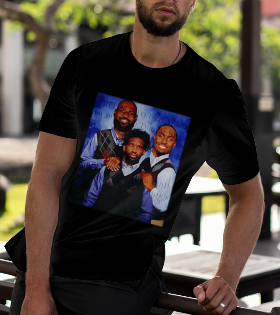 LeBron James Tyrese Maxey Joel Embiid Step Brothers Philadelphia Basketball T-Shirt