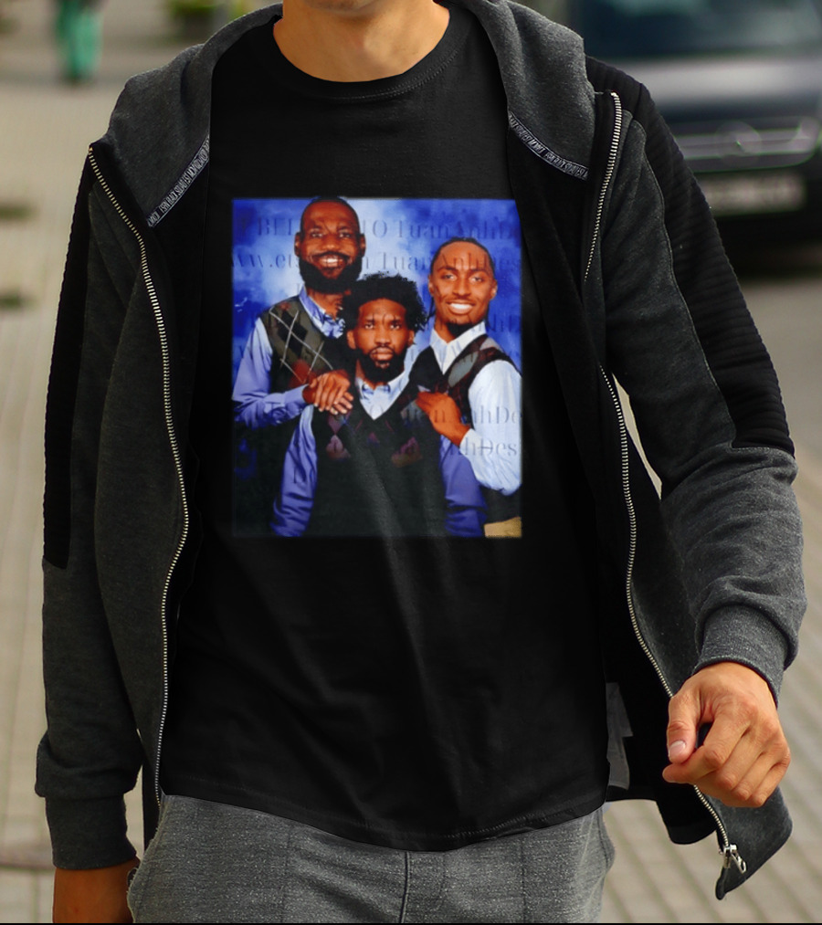LeBron James Tyrese Maxey Joel Embiid Step Brothers Philadelphia Basketball T-Shirt