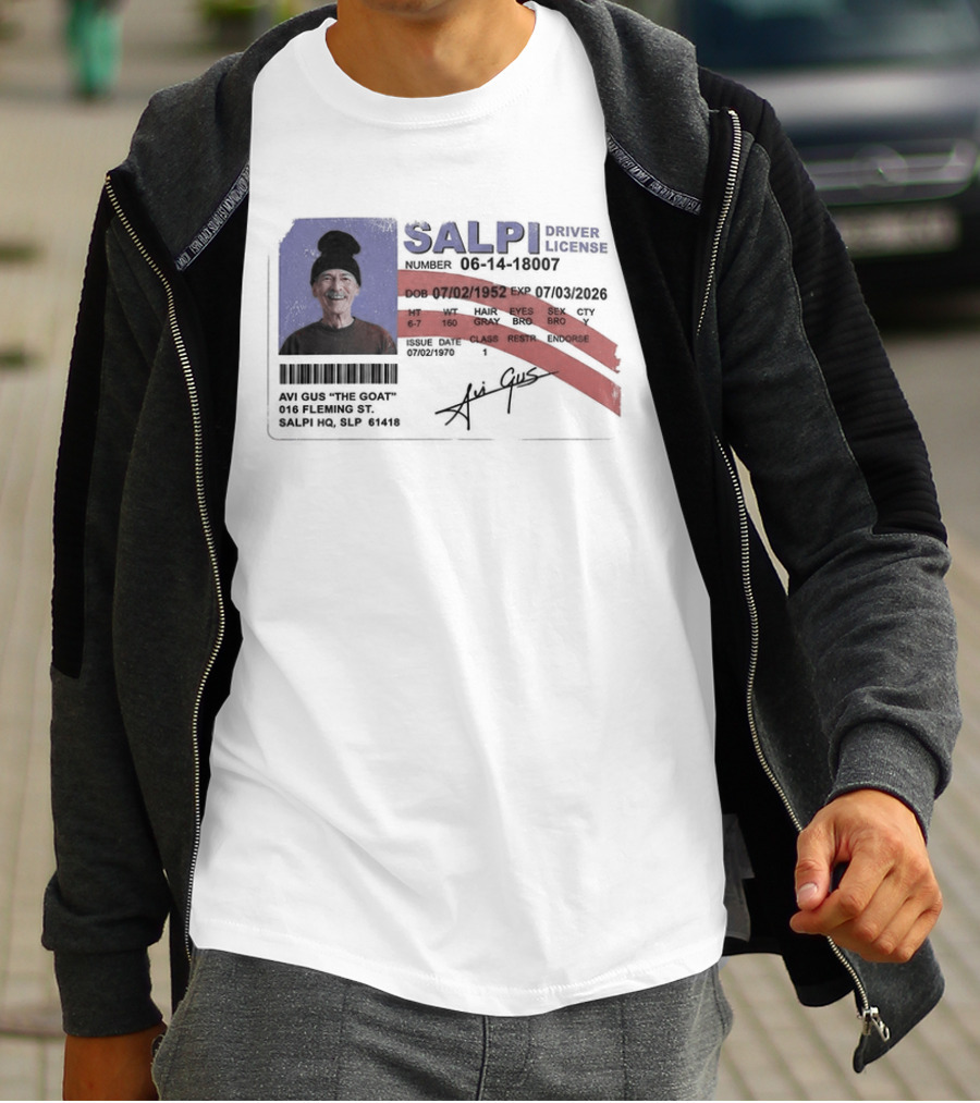 Antoine Griezmann MLS The Goat Salpi Driver License Signature T-Shirt