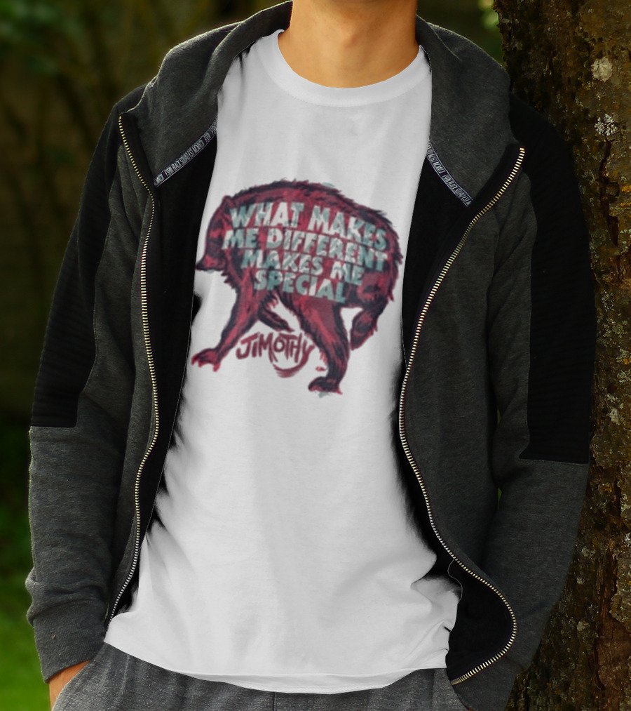 Jimothy What Makes Me Different Makes Me Special Wolf T-Shirt