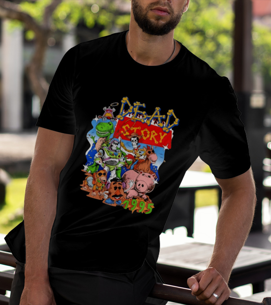 Dead Story Toy Story 1995 Woody Buzz Lightyear Rex Hamm Potato Head Slinky Dog T-Shirt