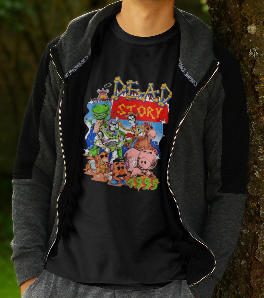 Dead Story Toy Story 1995 Woody Buzz Lightyear Rex Hamm Potato Head Slinky Dog T-Shirt