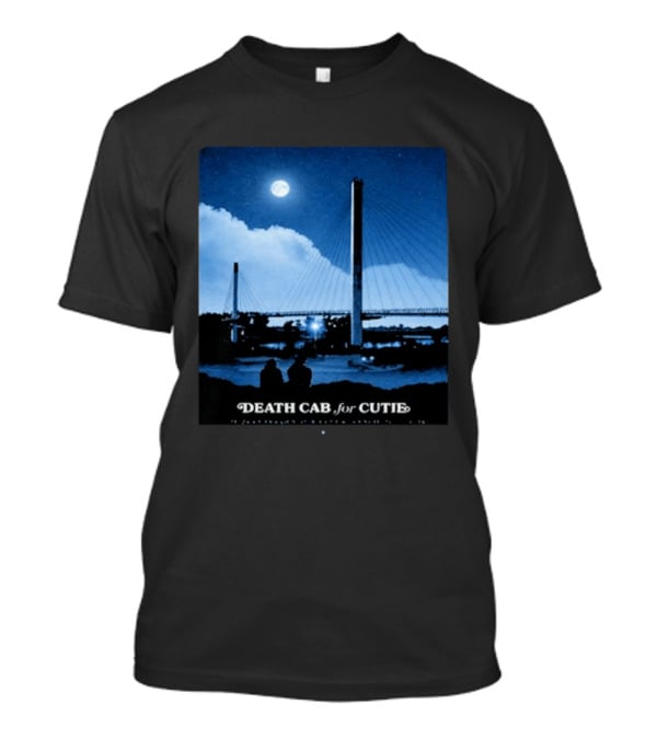 Death Cab For Cutie Council Bluffs IA 2026 Bridge Moonlit T-Shirt