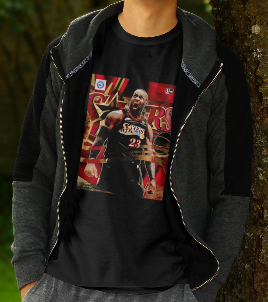 Philadelphia 76ers LeBron James NO.23 NBA Nike NBA League Basketball T-Shirt