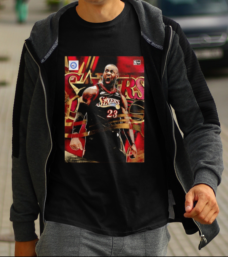 Philadelphia 76ers LeBron James NO.23 NBA Nike NBA League Basketball T-Shirt