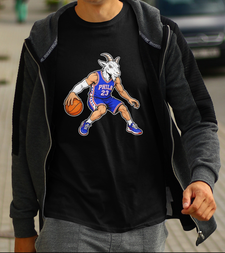 GOAT Philly LeBron James 23 Philadelphia Sixers Basketball Player T-Shirt