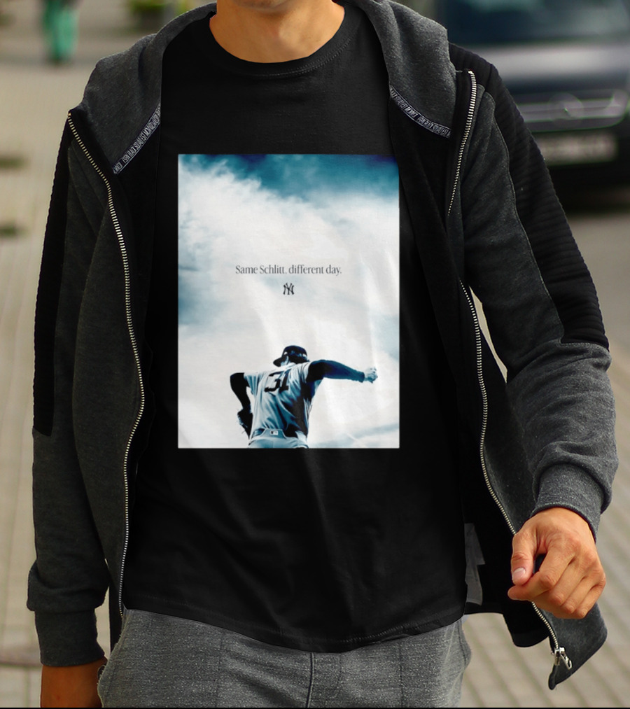 Same Schlitt Different Day Yankees Pitcher 31 T-Shirt