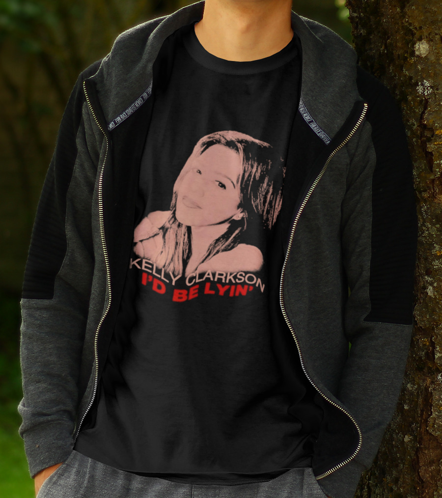 Kelly Clarkson I'd Be Lyin' Sketch Style Fan T-Shirt