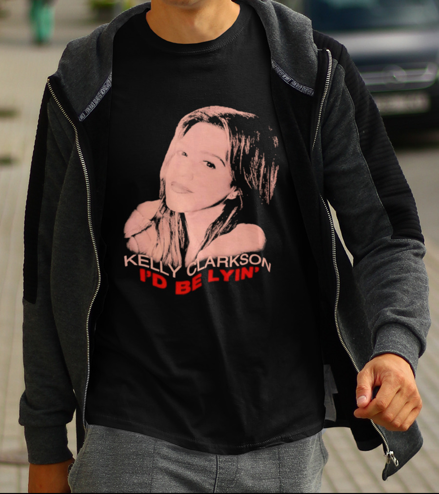 Kelly Clarkson I'd Be Lyin' Sketch Style Fan T-Shirt