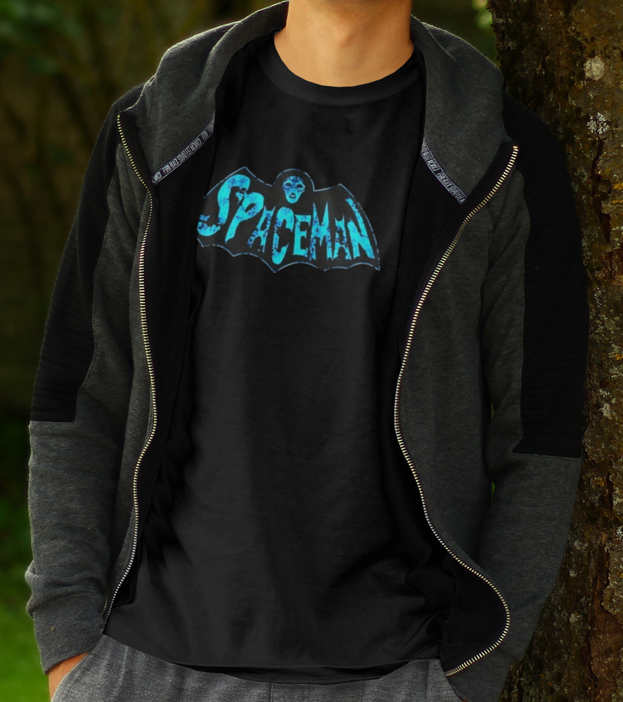 Spaceman Kiss Ace Frehley Hard Rock Bat Face T-Shirt