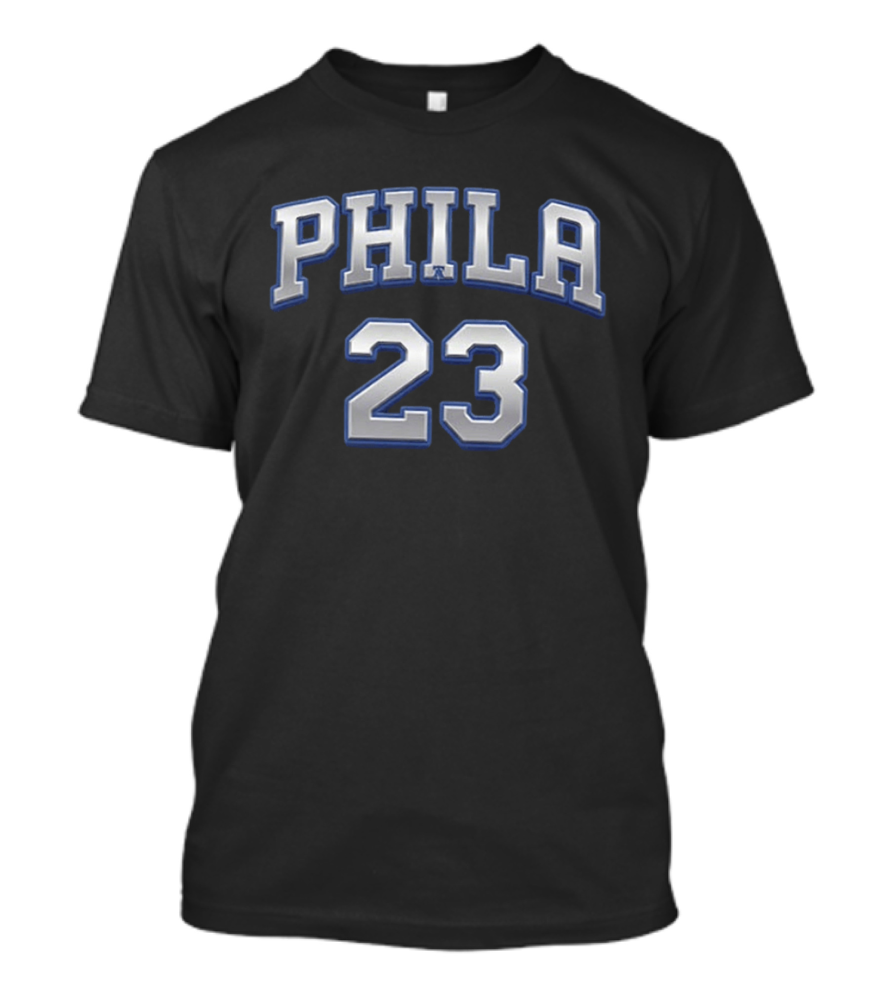 LeBron James 23 Philly Sixers Basketball Two Sided T-Shirt