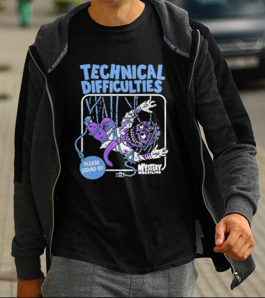 Technical Difficulties Please Stand By Monster Mashup T-Shirt
