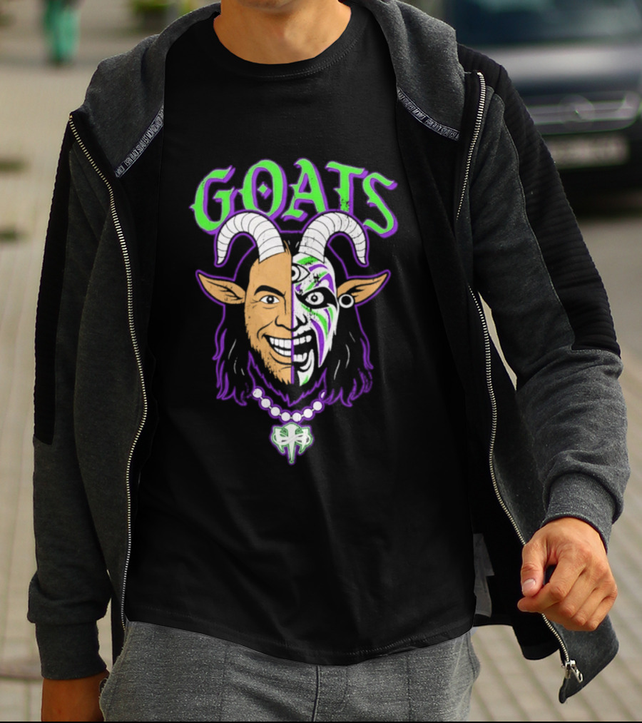 The Hardys GOATS Half Face Fusion T-Shirt