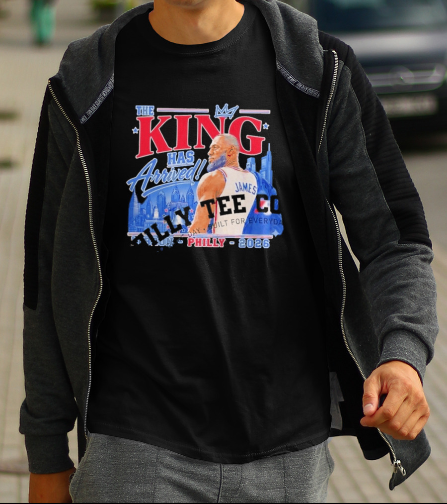 LeBron James The King Has Arrived Philly 2026 Tour T-Shirt