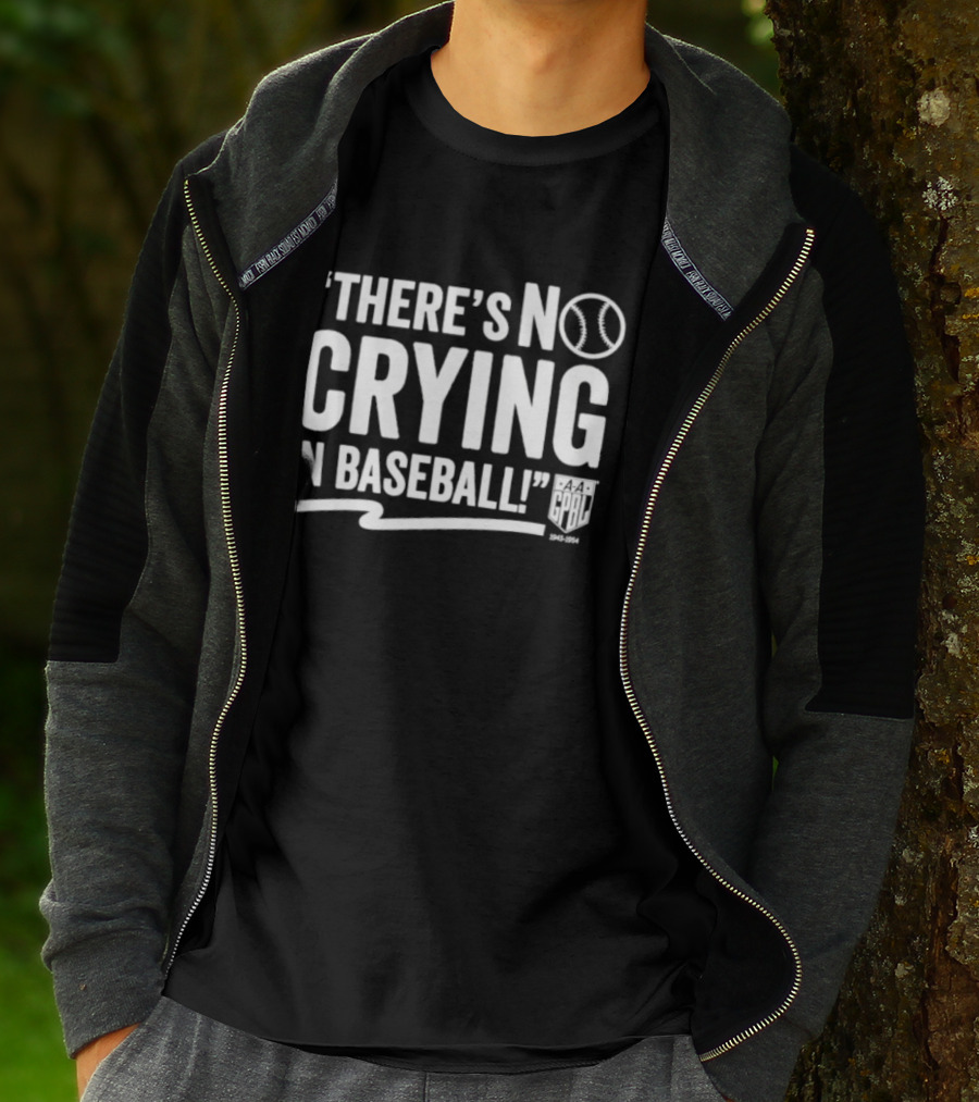 There's No Crying In Baseball AAGPBL 1943 1954 Women's League History T-Shirt