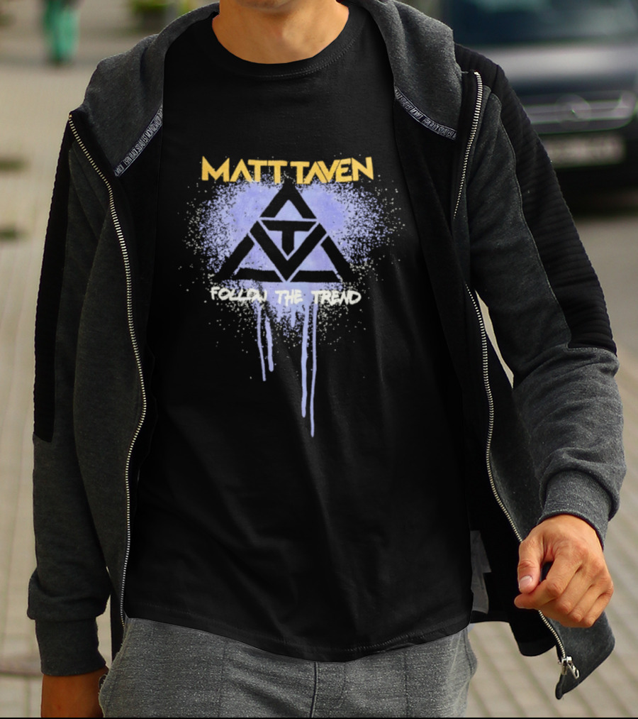 Matt Taven Follow The Trend Purple Triangle T-Shirt