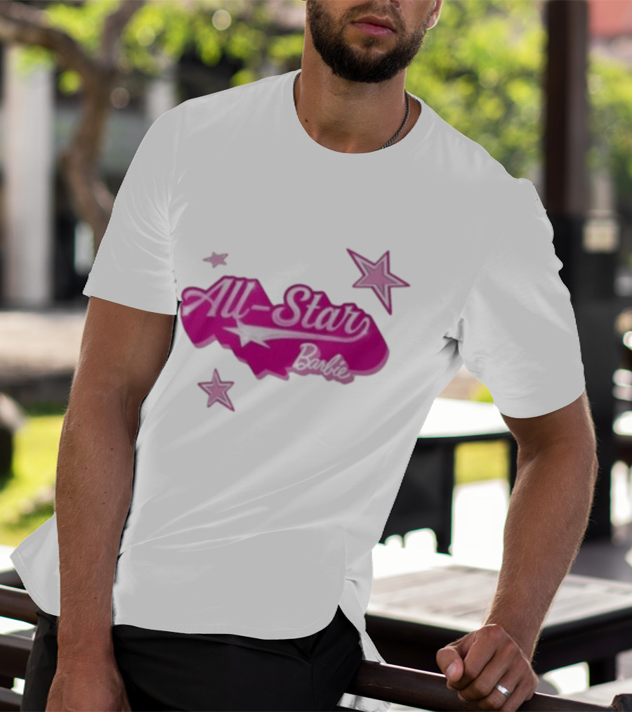Angel Reese All Star Barbie Pink Star T-Shirt