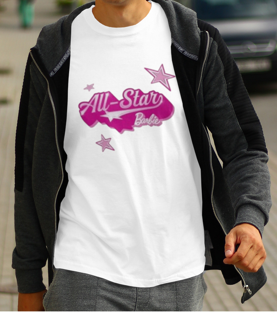Angel Reese All Star Barbie Pink Star T-Shirt