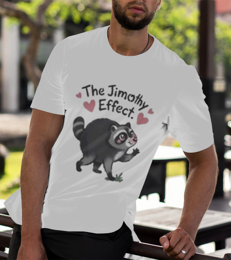 The Jimothy Effect Raccoon With Hearts T-Shirt