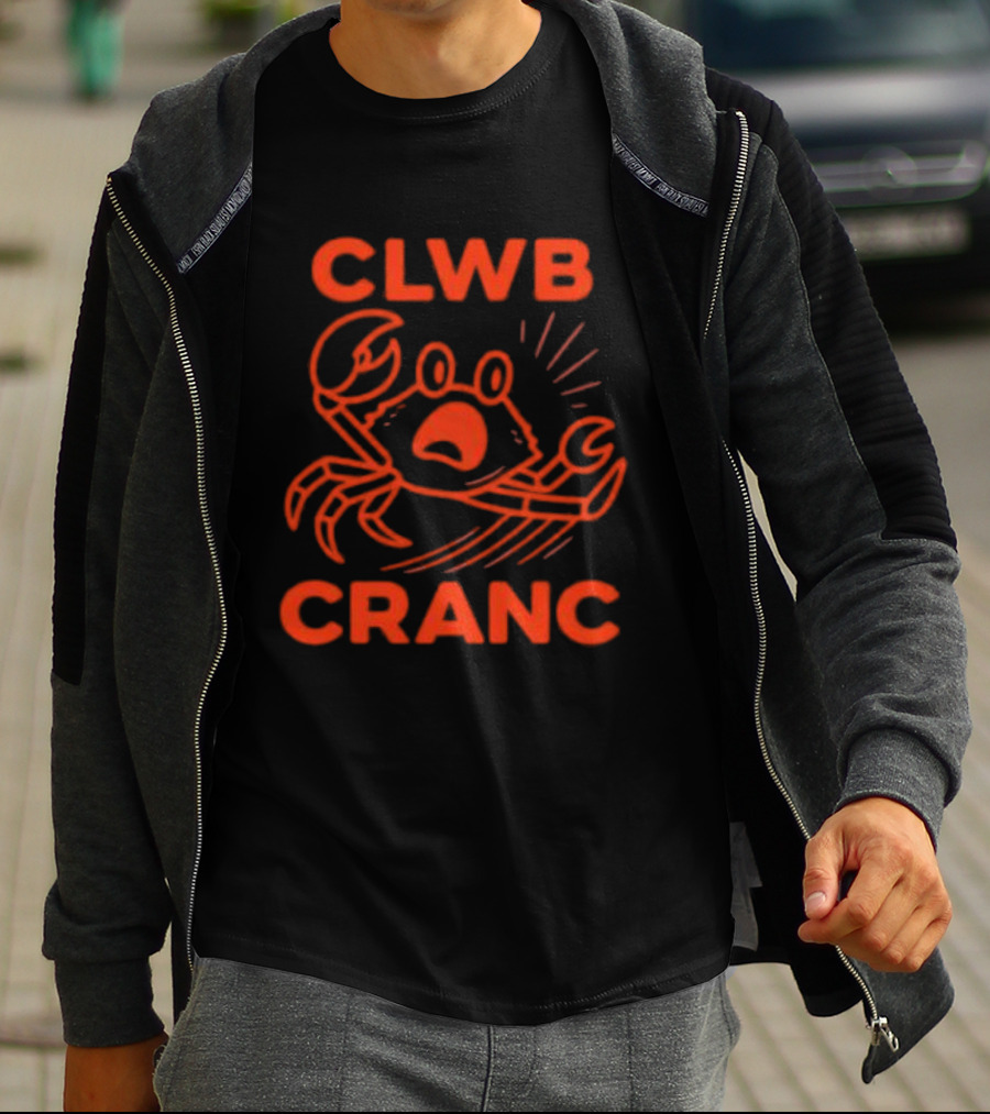 Welsh Edition Crab Club Clwb Cranc Crop T-Shirt
