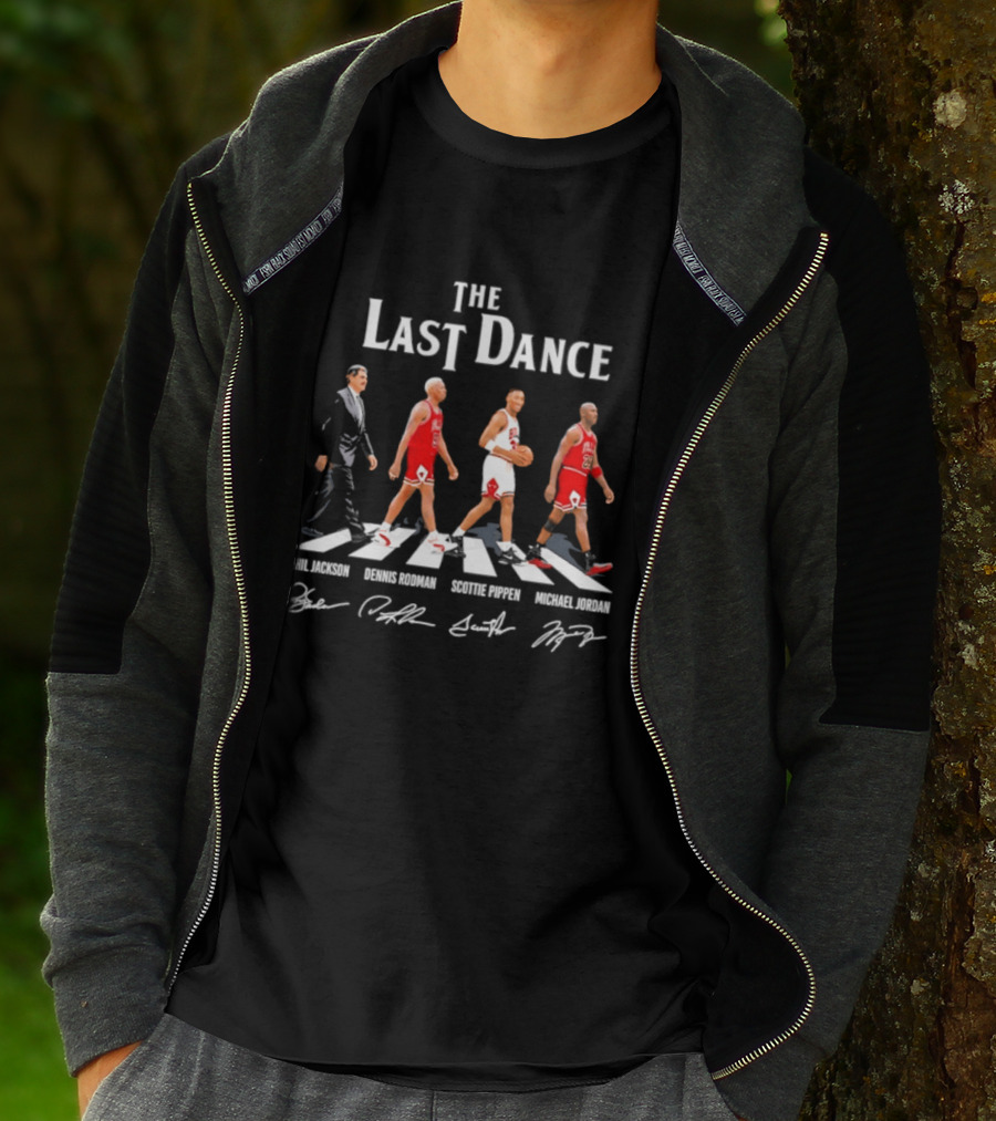 The Last Dance Phil Jackson Dennis Rodman Scottie Pippen Michael Jordan Chicago Bulls T-Shirt