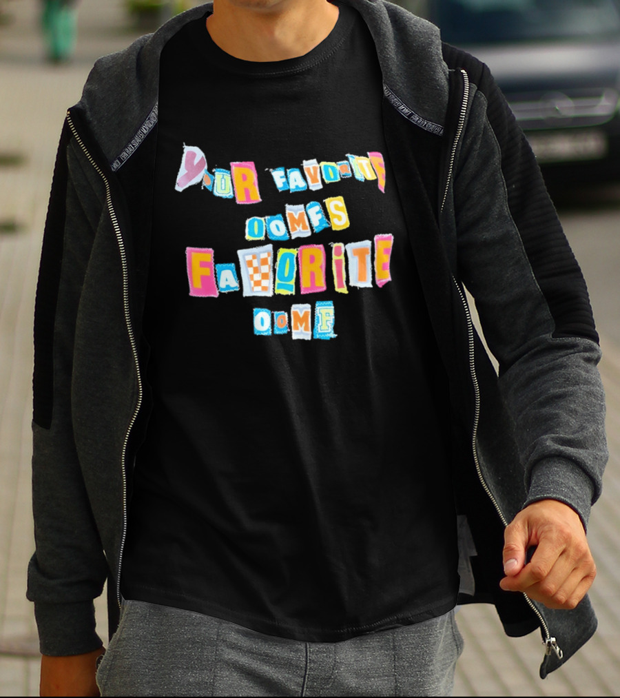 Your Favorite Oomfs Favorite Oomf Block Letters Bright T-Shirt