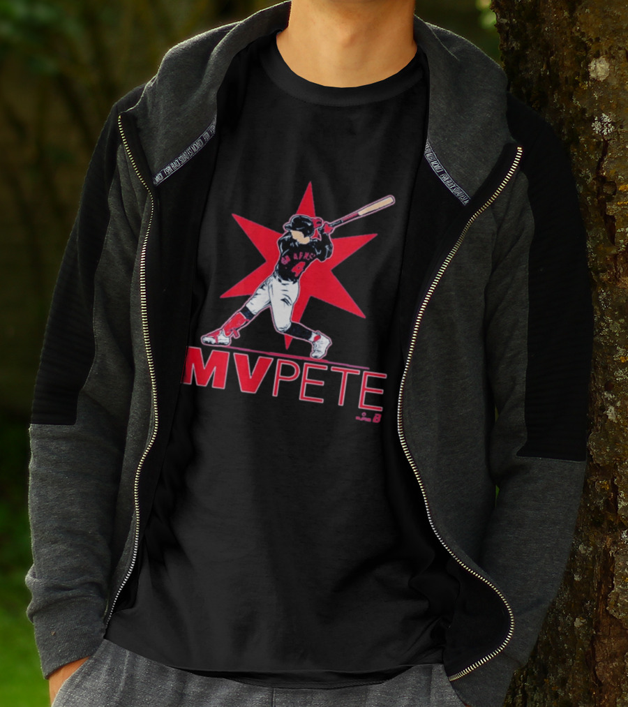 MVPete Baseball Player 4 AFMS Red Star T-Shirt