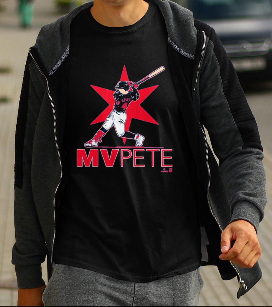 MVPete Baseball Player 4 AFMS Red Star T-Shirt