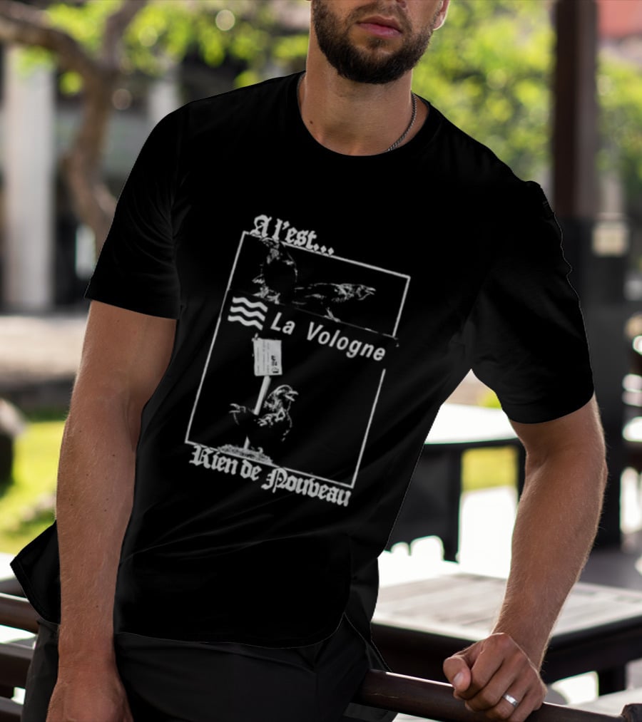 A L'Est La Vologne Rien De Nouveau Raven T-Shirt