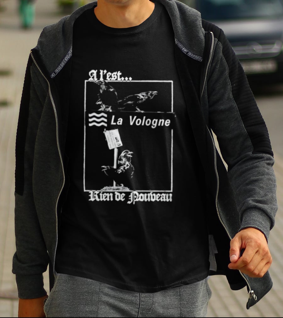 A L'Est La Vologne Rien De Nouveau Raven T-Shirt