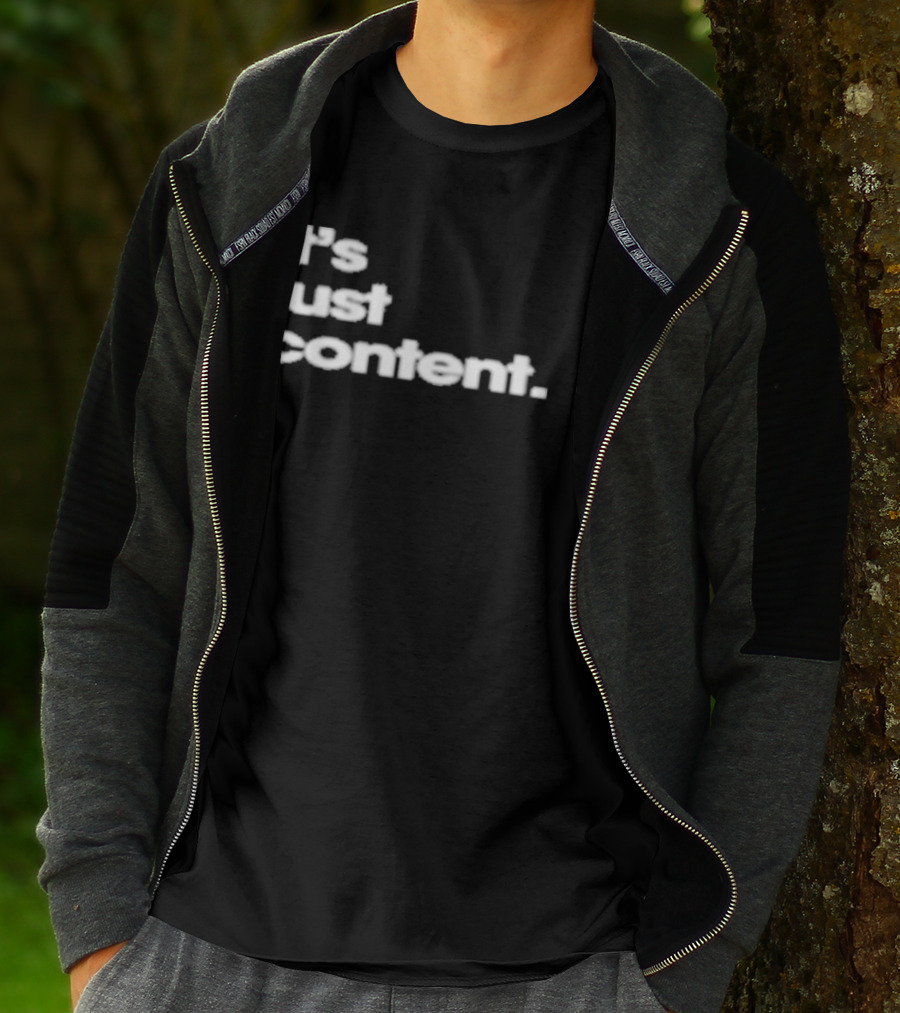 It's Just Content Blur T-Shirt