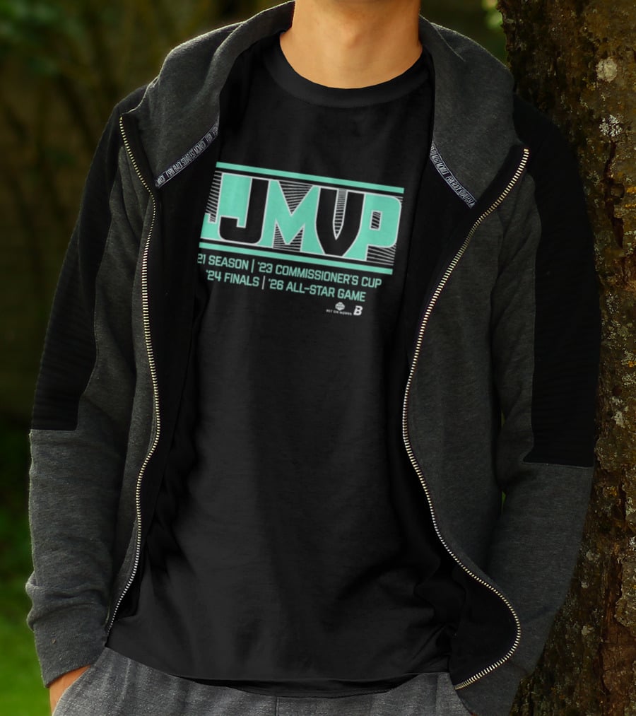 JJ MVP Jonquel Jones 2021 Season 2022 Commissioner's Cup 2021 Finals 2023 All Star Game T-Shirt
